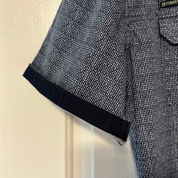 Rock & Republic Men's Size Large Short Sleeve Button Up Shirt Blue Zippers - Picture 6 of 9